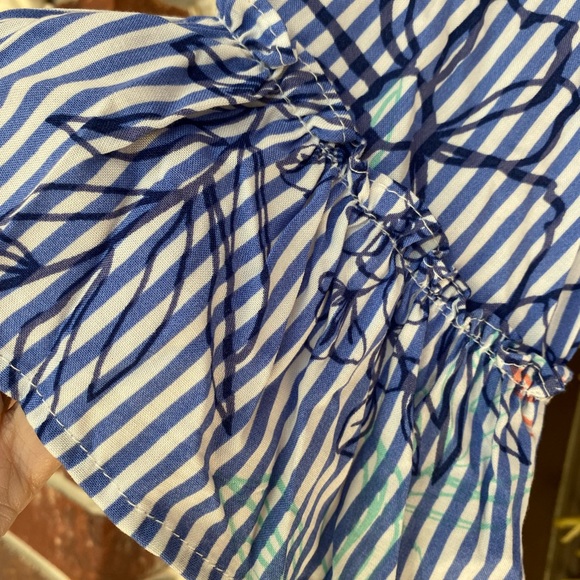 Violet Weekend Dress Tiered with Bell Sleeves Floral print design NWT size Small - Picture 9 of 9